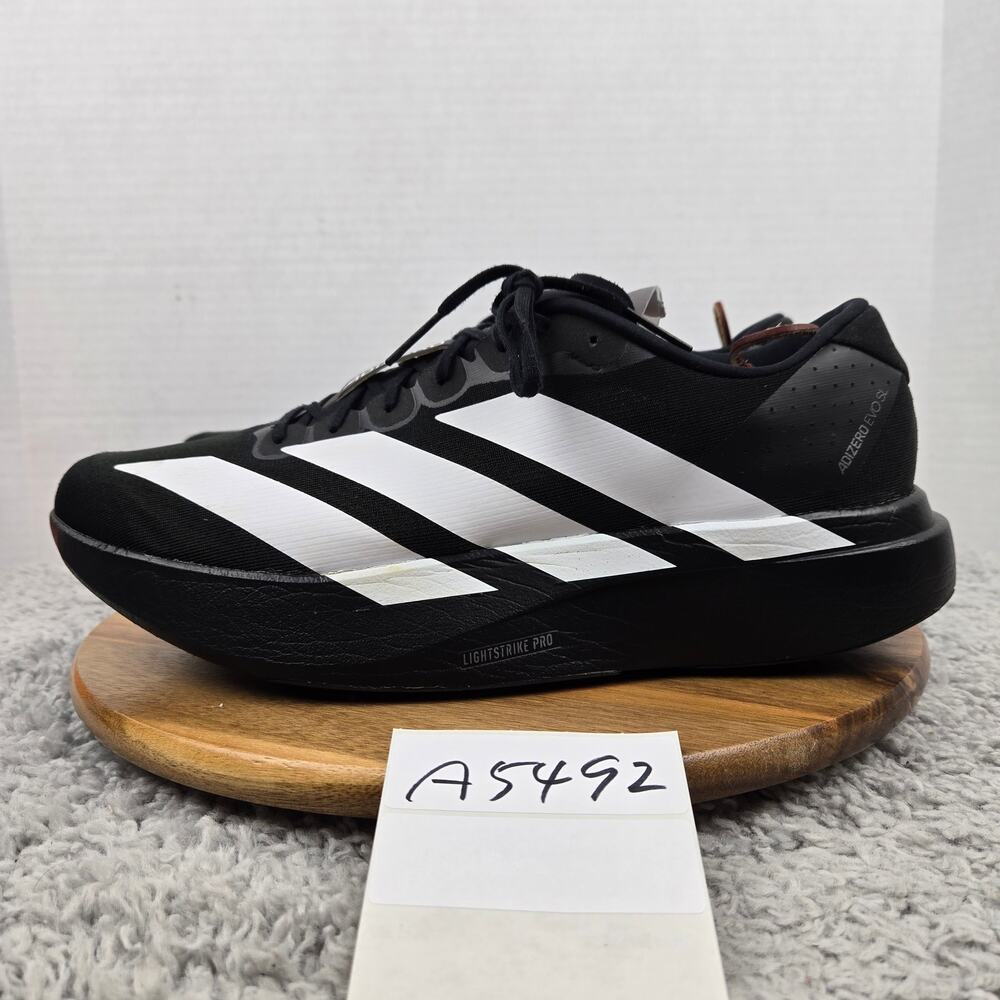 Adidas Men 13 Adizero EVO SL Core Black Cloud White Gym Road Running Shoe JP7149